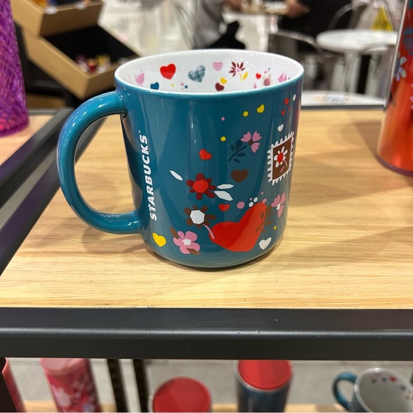 Starbucks Love Confetti Ceramic Cup Hot Cold Tumbler Reusable Coffee Mug New - Picture 9 of 9